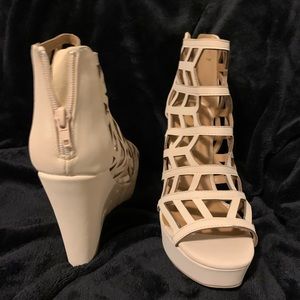 Nude Charlotte Russe wedges